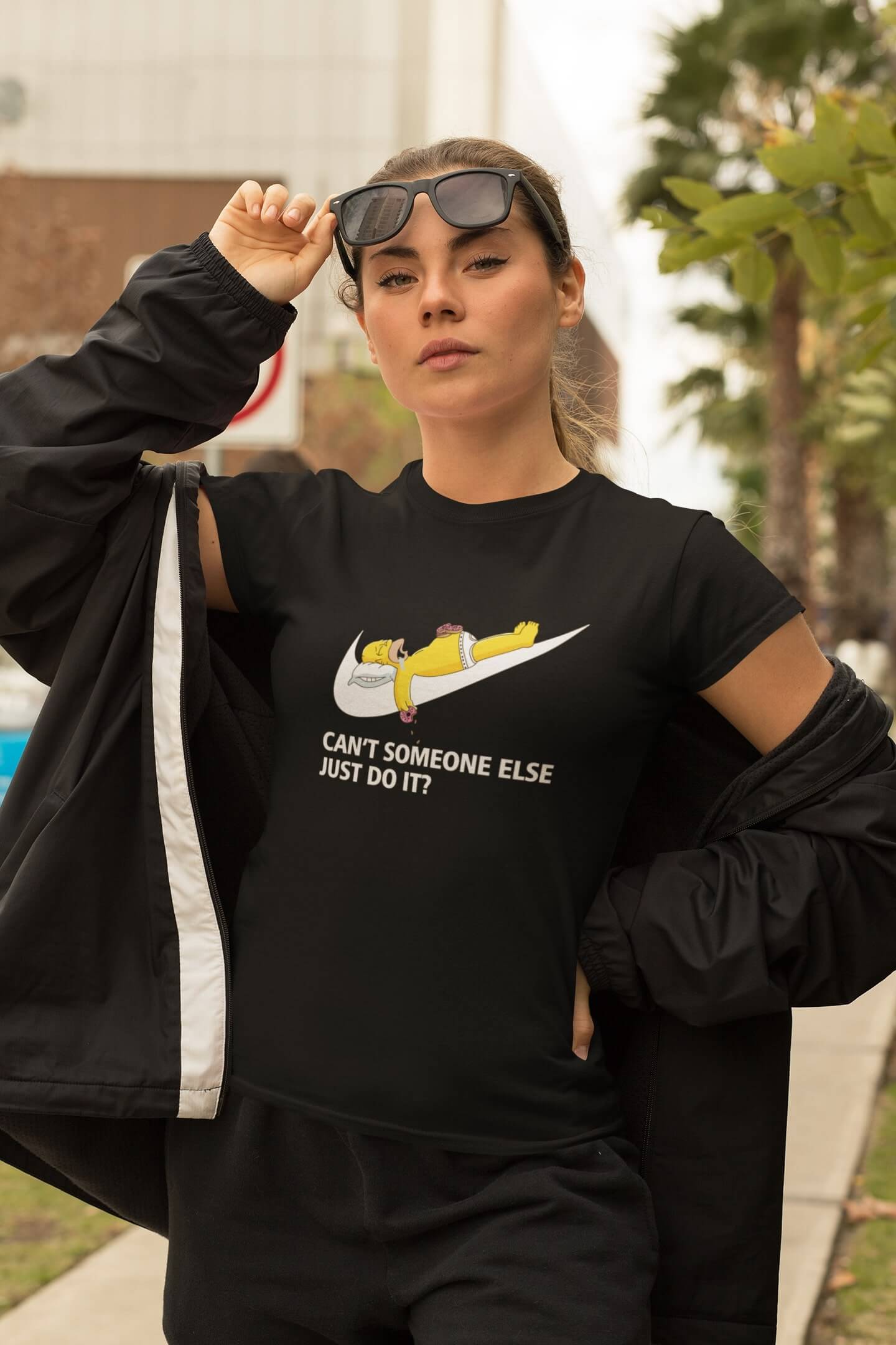 Levně Dámské tričko Just do it Barva: Černá
