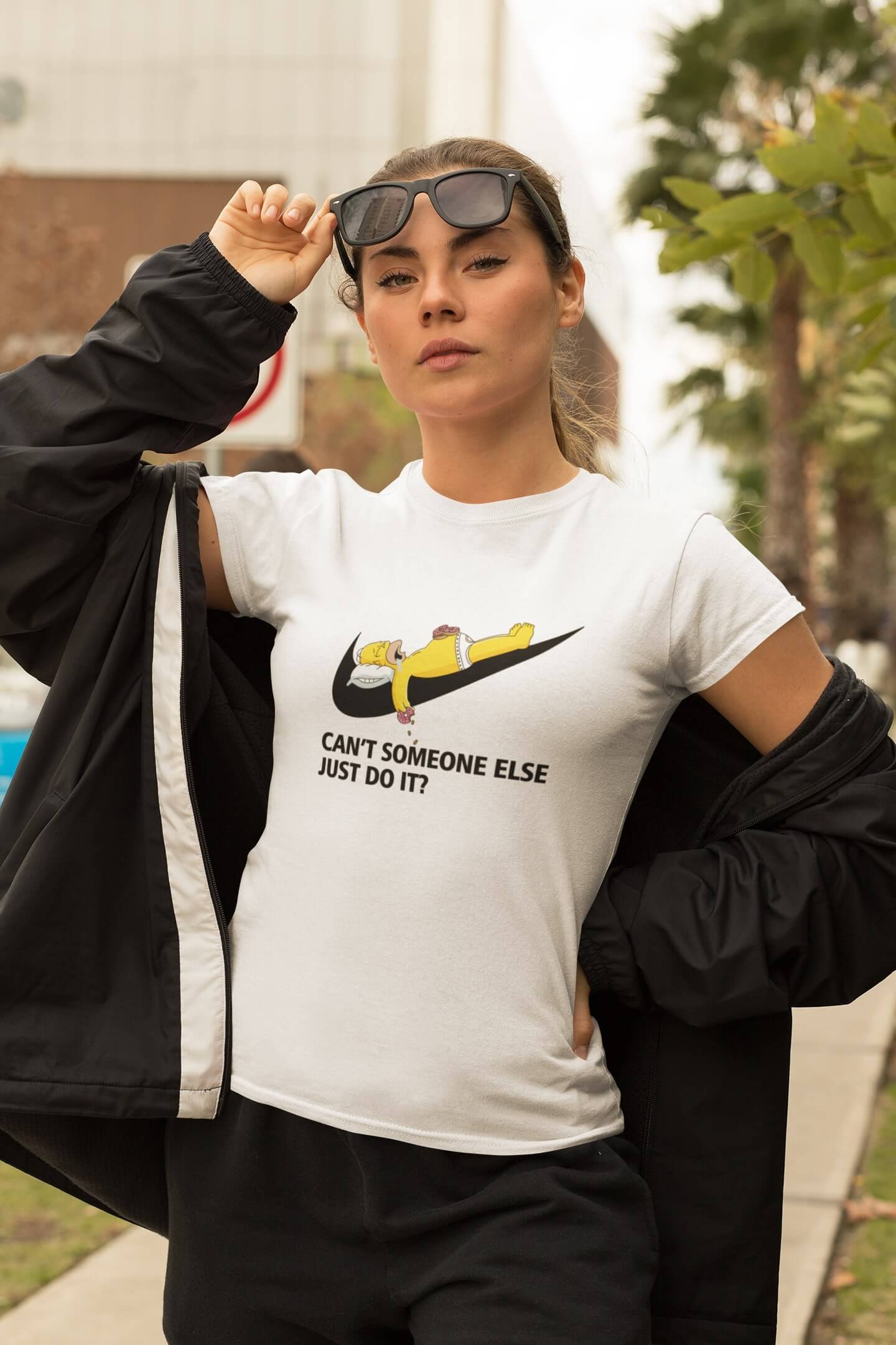 Levně Dámské tričko Just do it Barva: Bíla