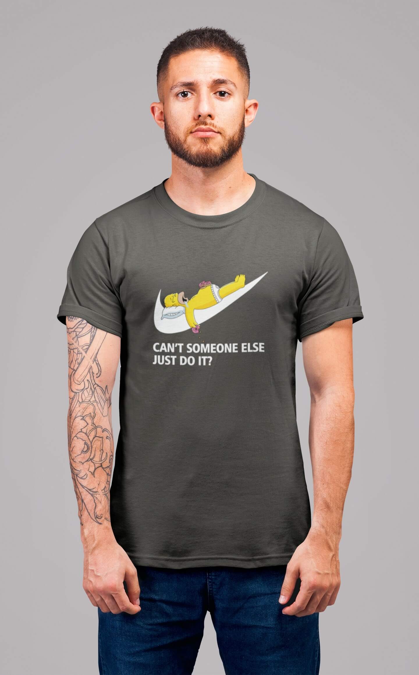 Pánské tričko Just do it Barva: Tmavá břidlice, Velikost: 2XL