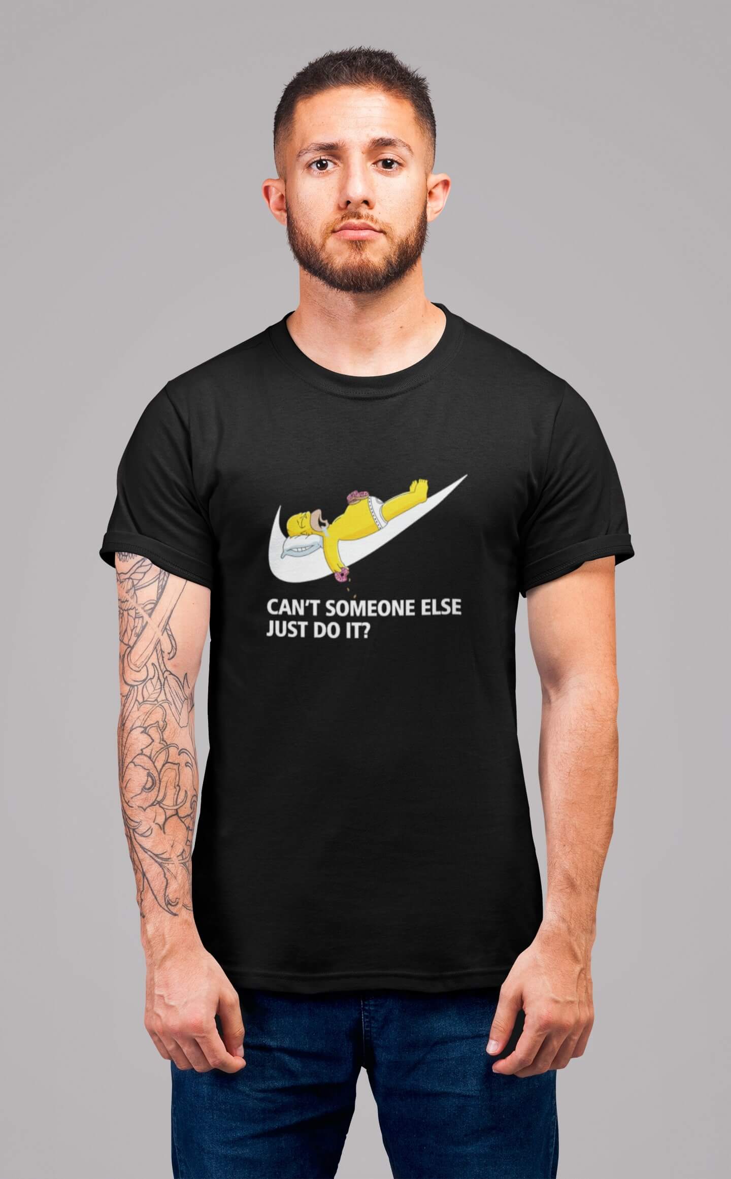 Pánské tričko Just do it Barva: Černá, Velikost: L