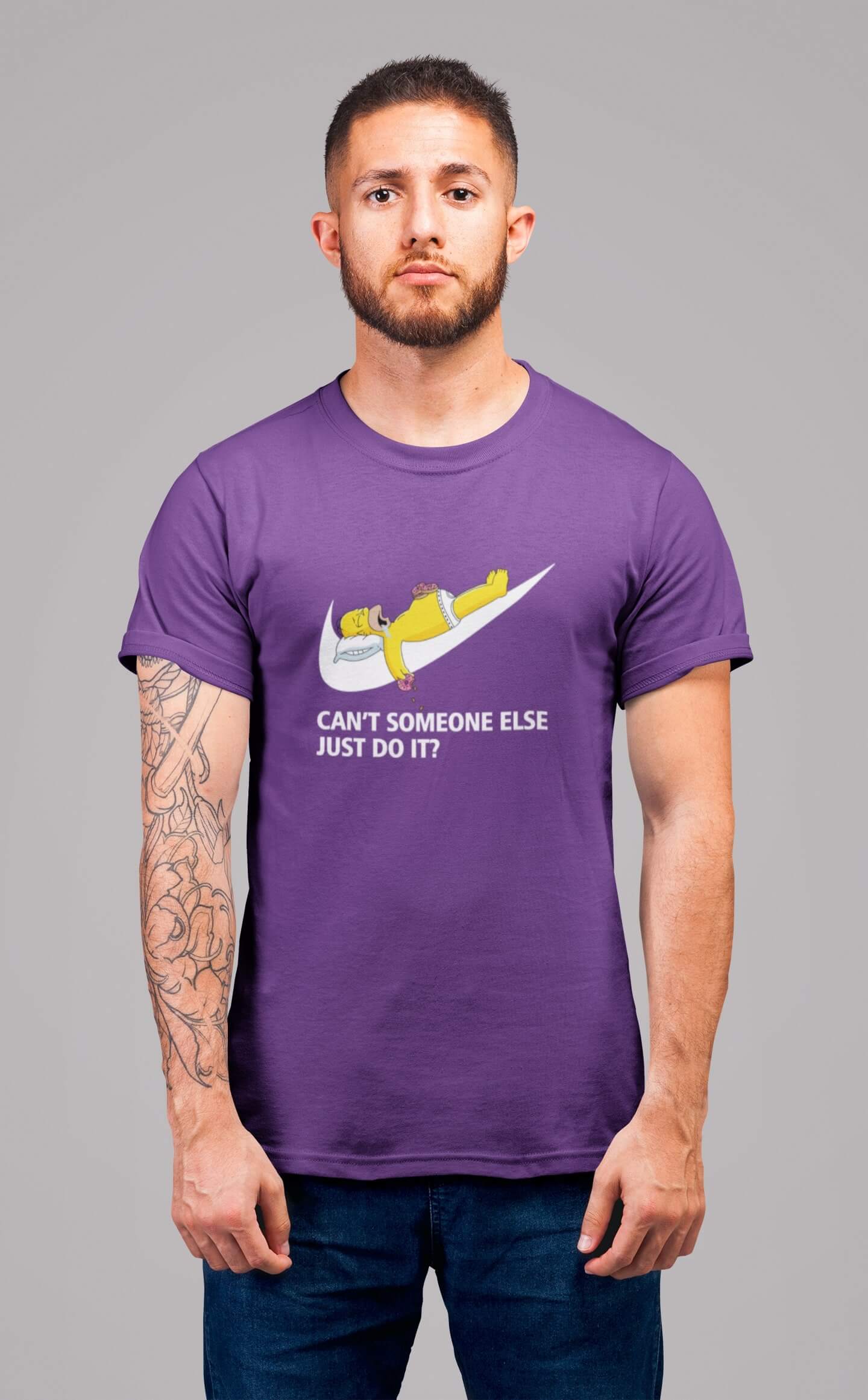 Pánské tričko Just do it Barva: Fialová, Velikost: L