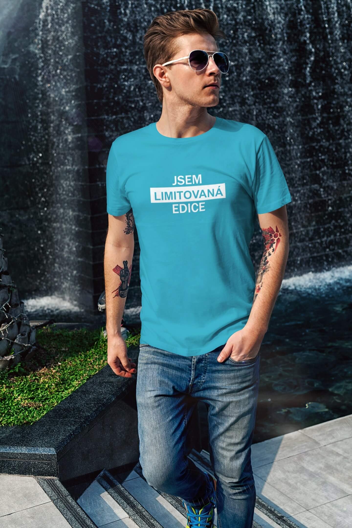 Pánské tričko Jsem limitovaná edice Barva: Tyrkysová, Velikost: 2XL