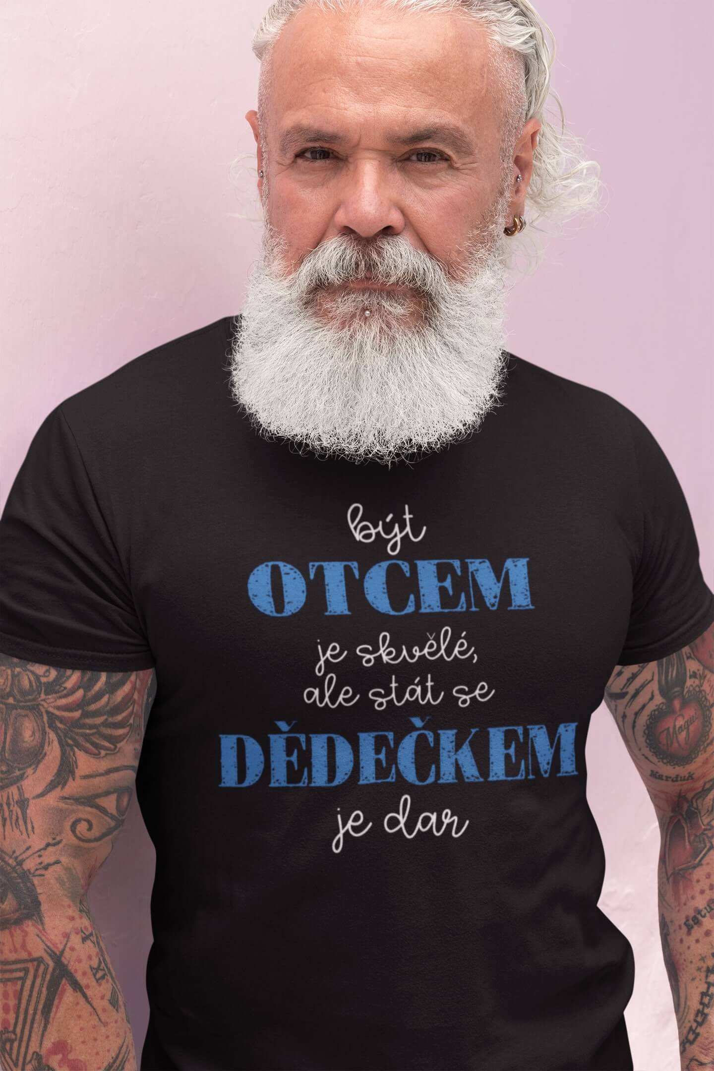 Pánské tričko Stát se dědečkem je dar Barva: Černá, Velikost: 2XL