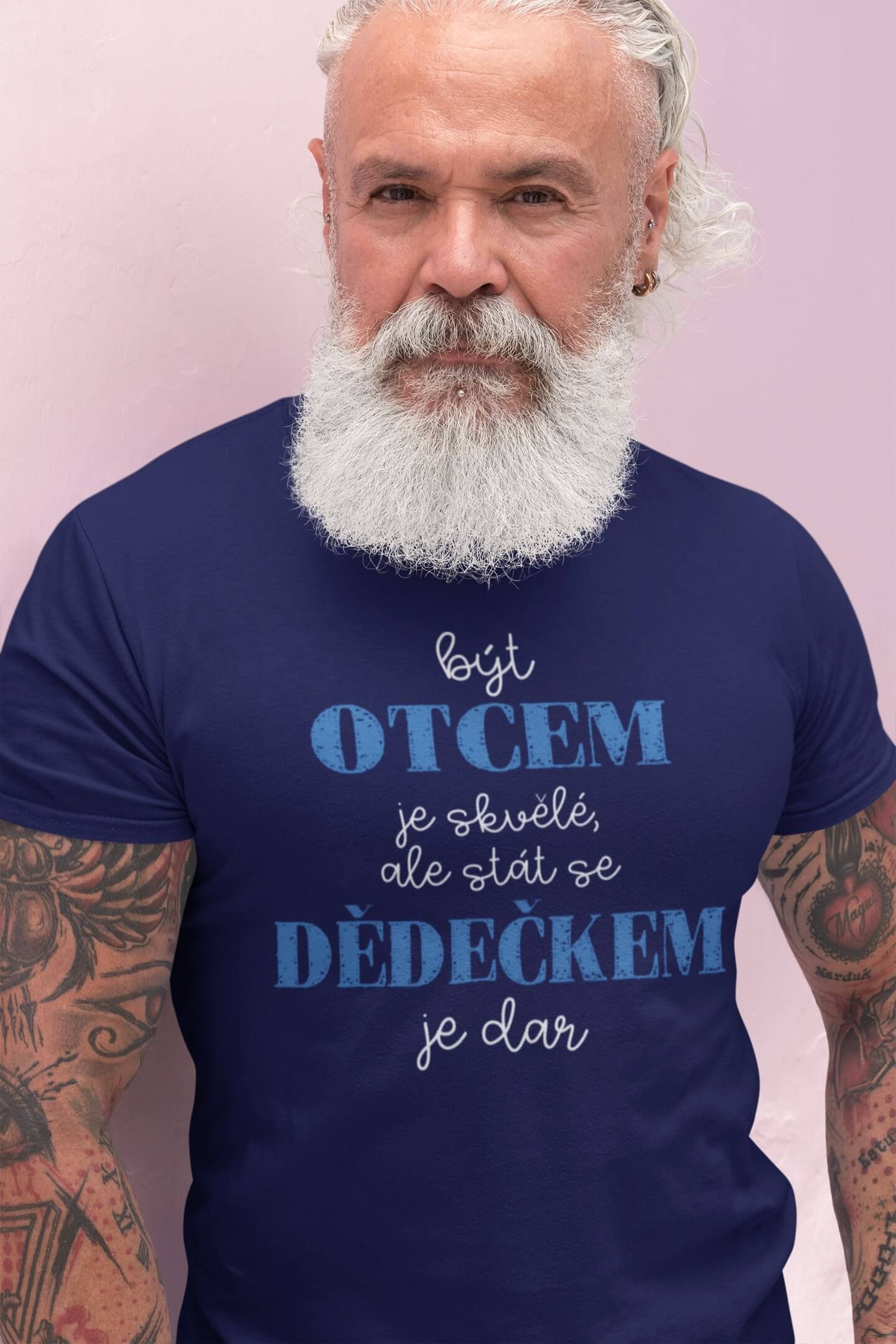 Pánské tričko Stát se dědečkem je dar