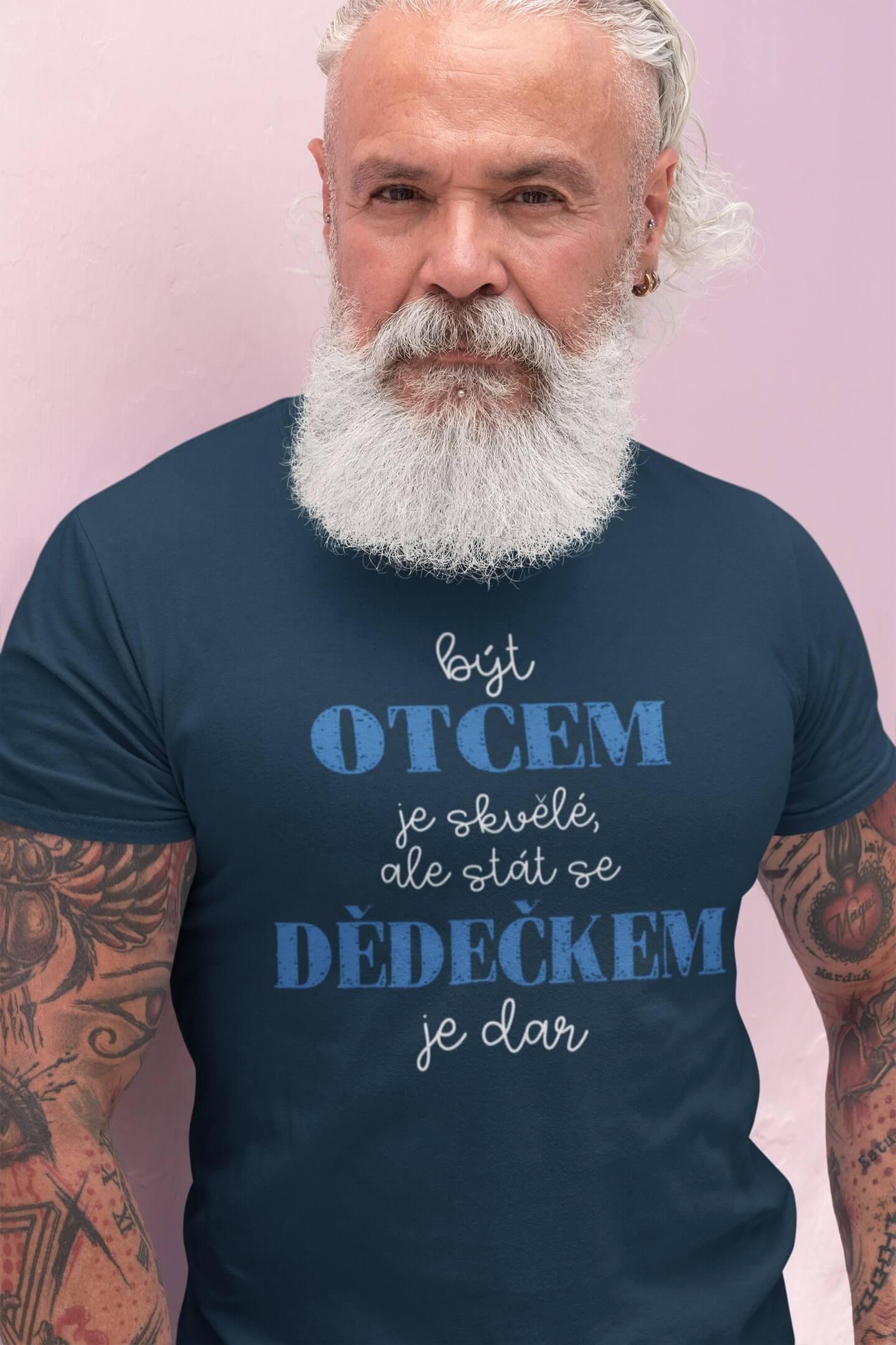 Pánské tričko Stát se dědečkem je dar