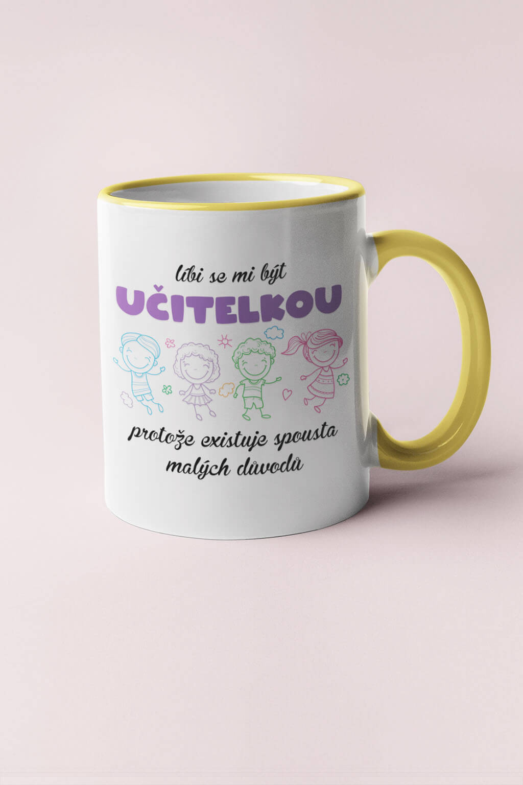 Hrnek Líbi se mi být učitelkou Barva: Žlutá