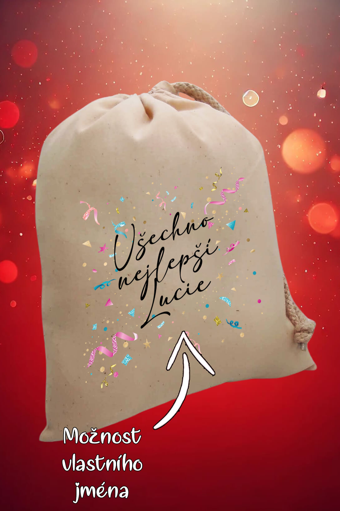 Dárkové balení Všechno nejlepší s vlastním jménem