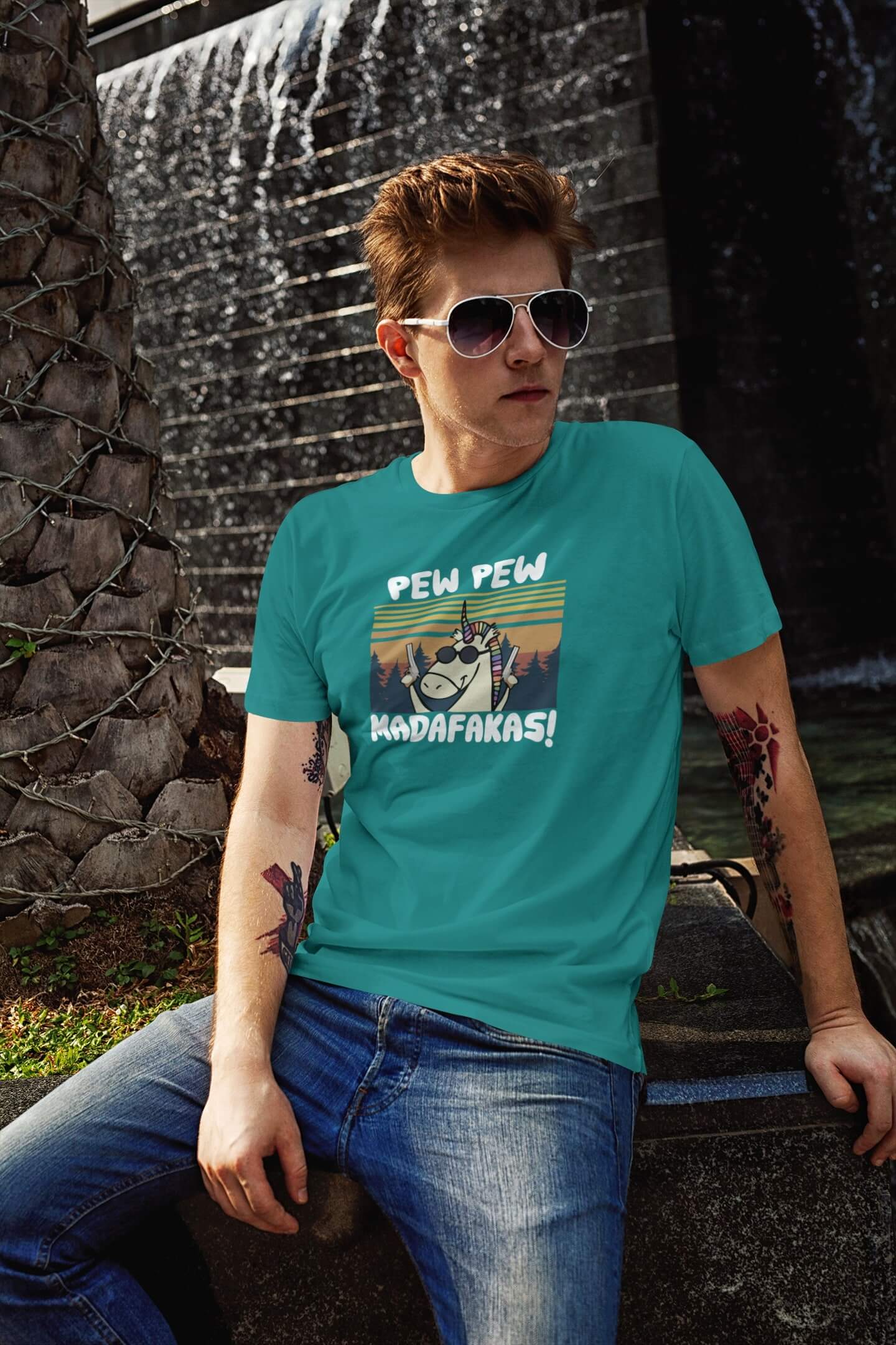 Pánské tričko Madafakas Barva: Smaragdově zelená, Velikost: 2XL