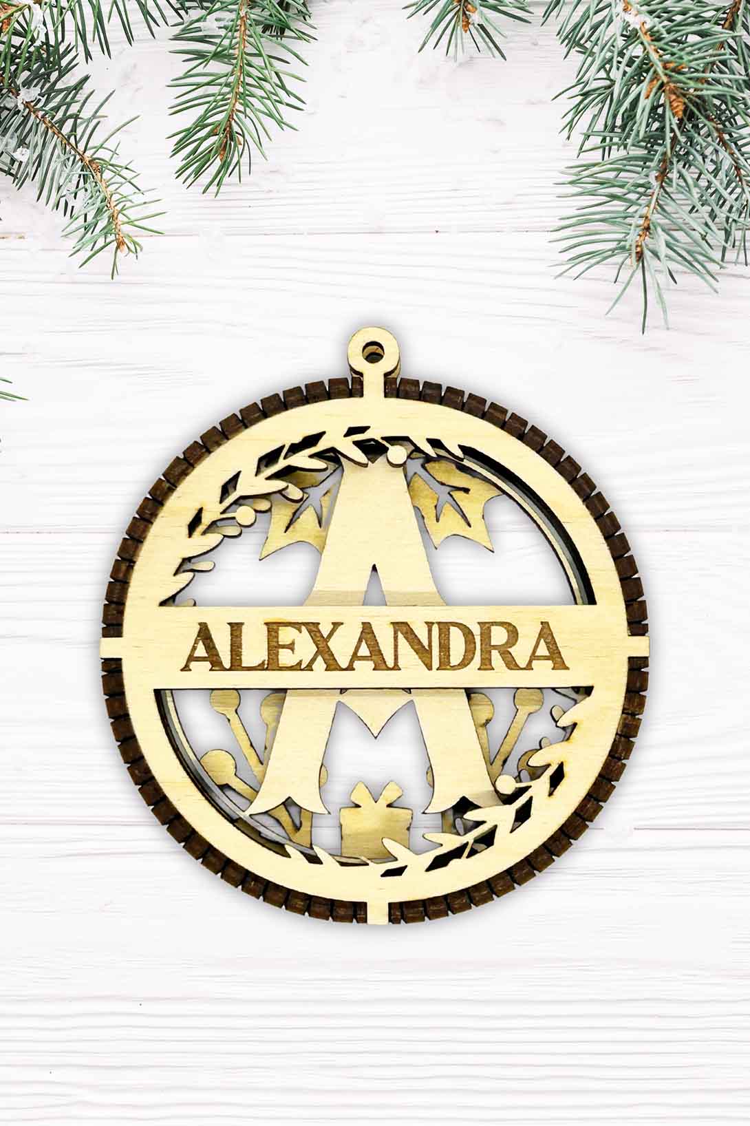 Vánoční ozdoba s vlastním jménem