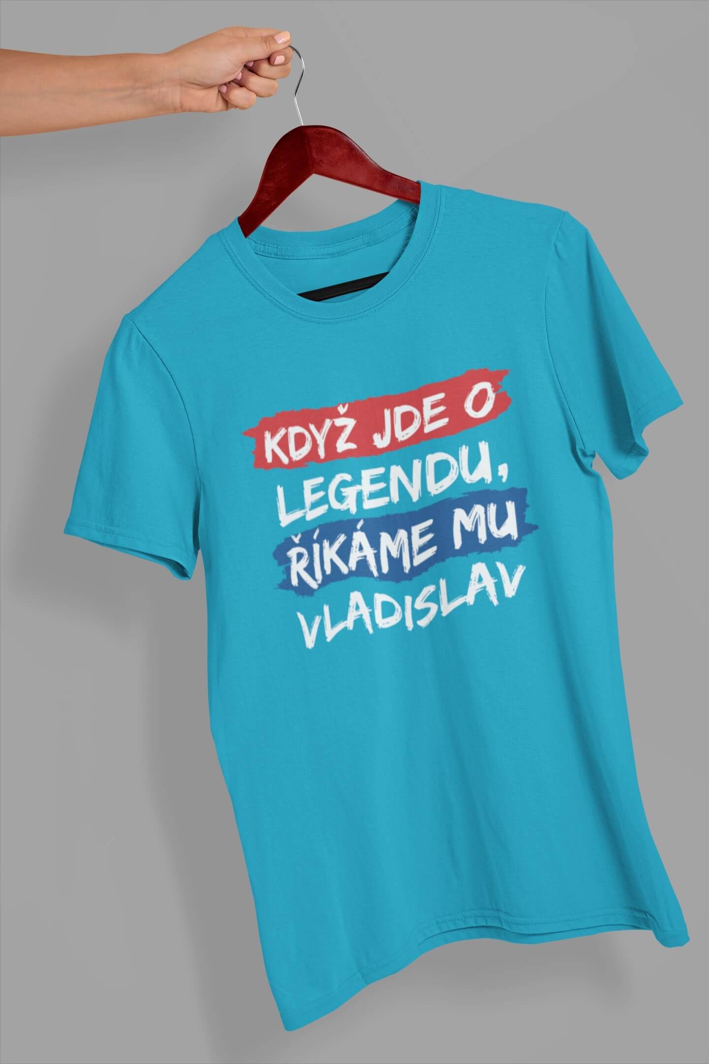 Pánské tričko Vladislav Barva: Tyrkysová