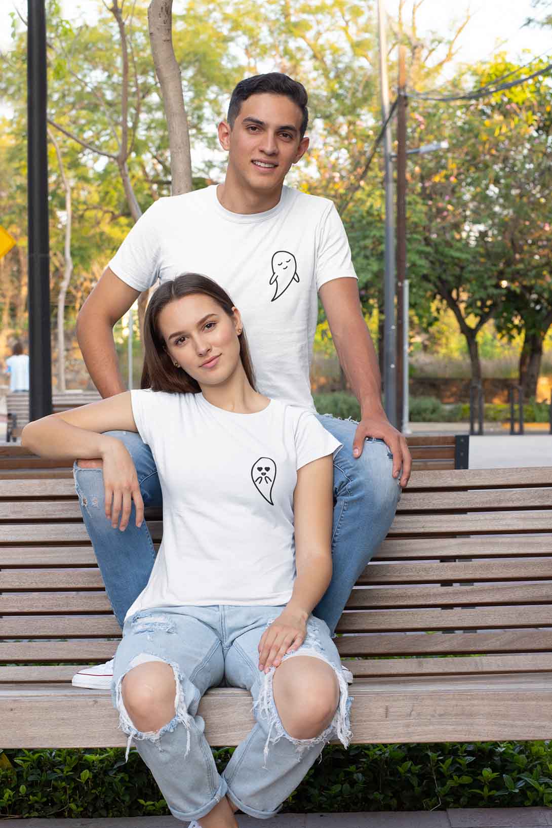 Trička pro páry duchové