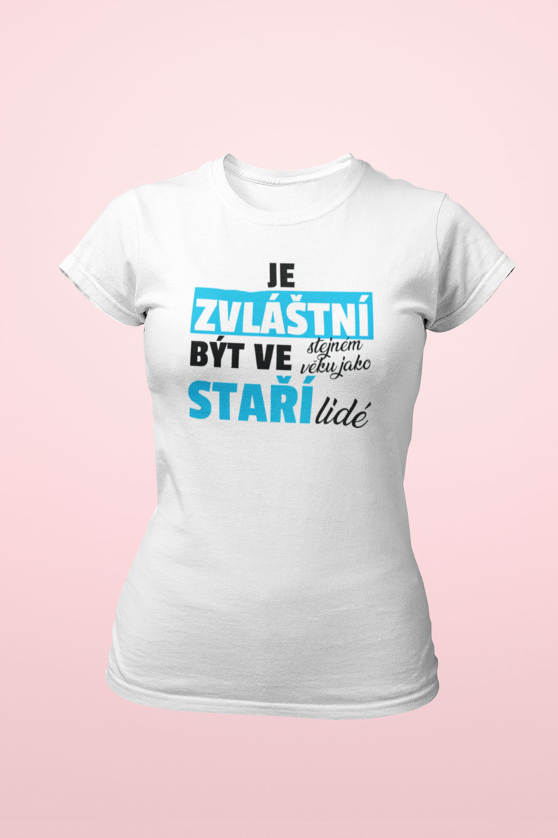 Dámské tričko Staří lidé Barva: Bíla, Velikost: 3XL
