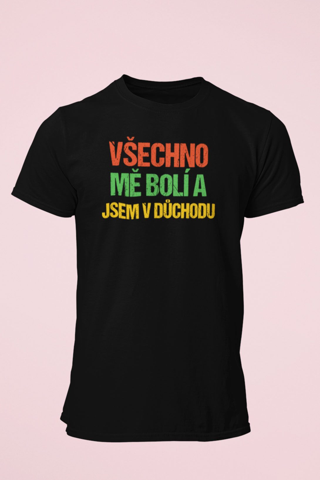 Pánské tričko Všechno mě bolí Barva: Černá, Velikost: 2XL