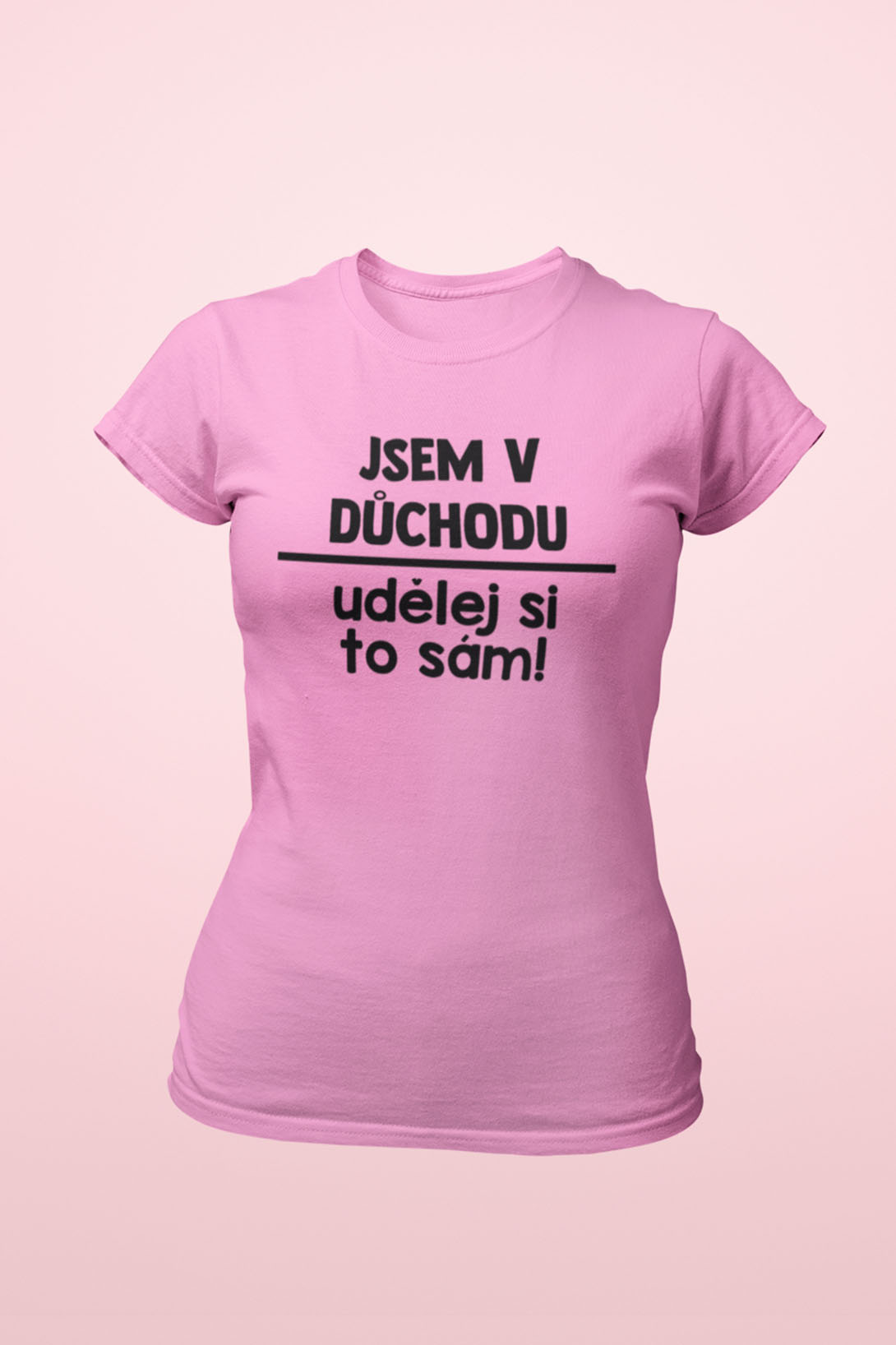 Dámské tričko Udělej si to sám Barva: Ružová, Velikost: XS