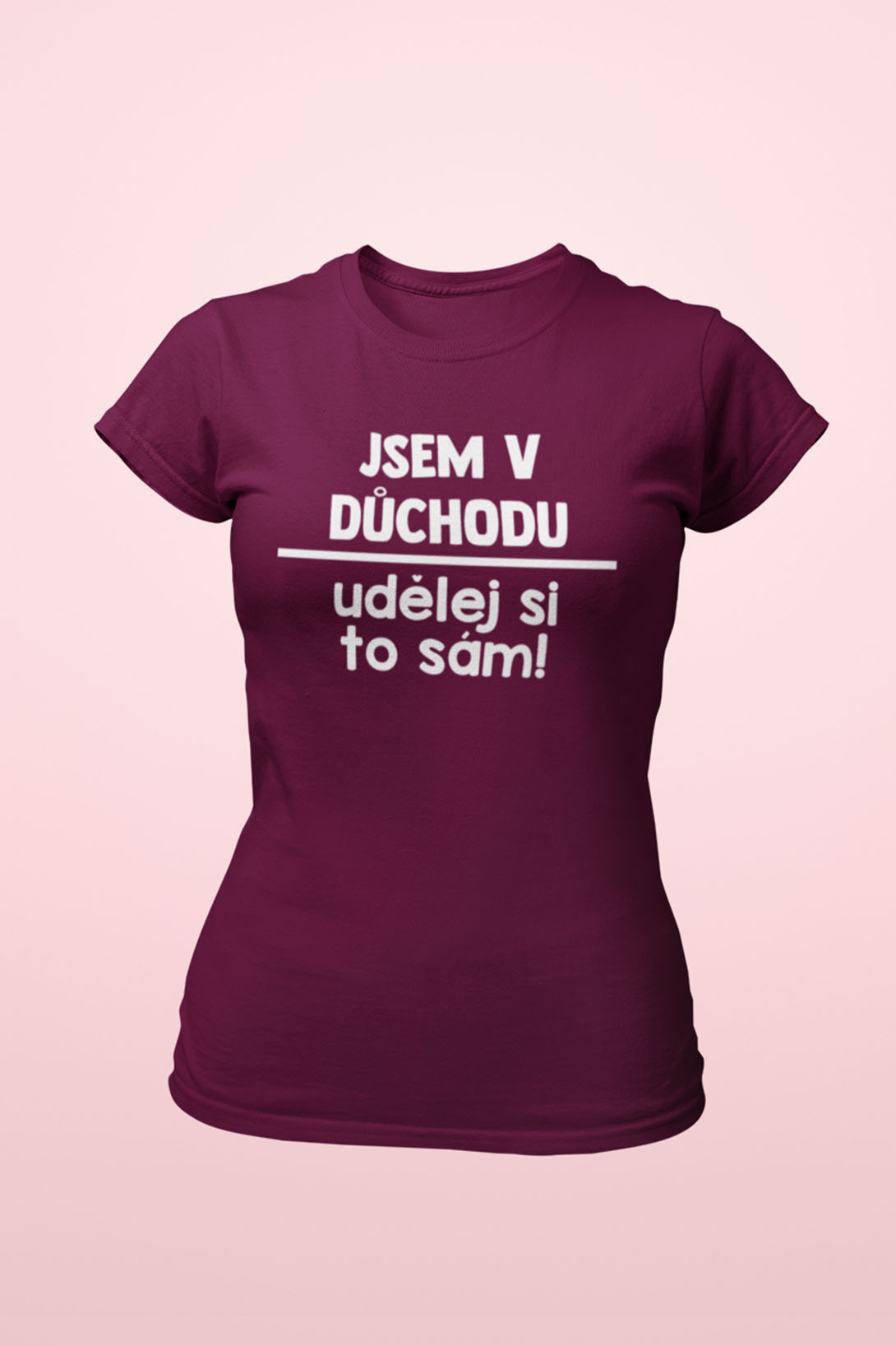 Dámské tričko Udělej si to sám Barva: Fuchsiová, Velikost: M