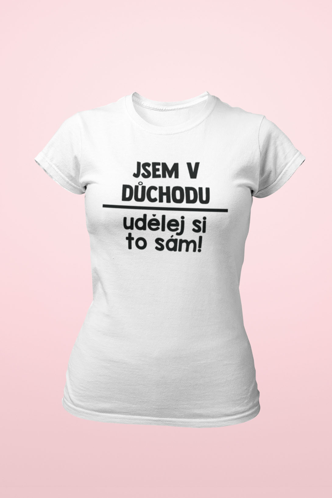 Levně Dámské tričko Udělej si to sám Barva: Bíla