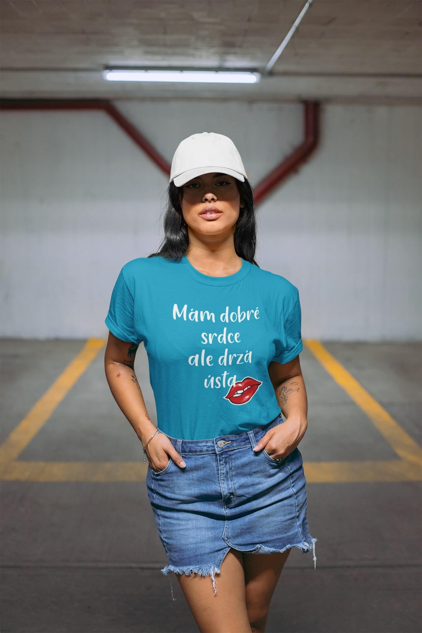 Dámské tričko Dobré srdce Barva: Tyrkysová, Velikost: 2XL