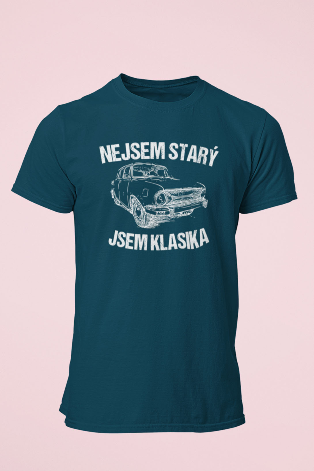 Pánské tričko Jsem klasika Barva: Petrolejová modrá, Velikost: XS