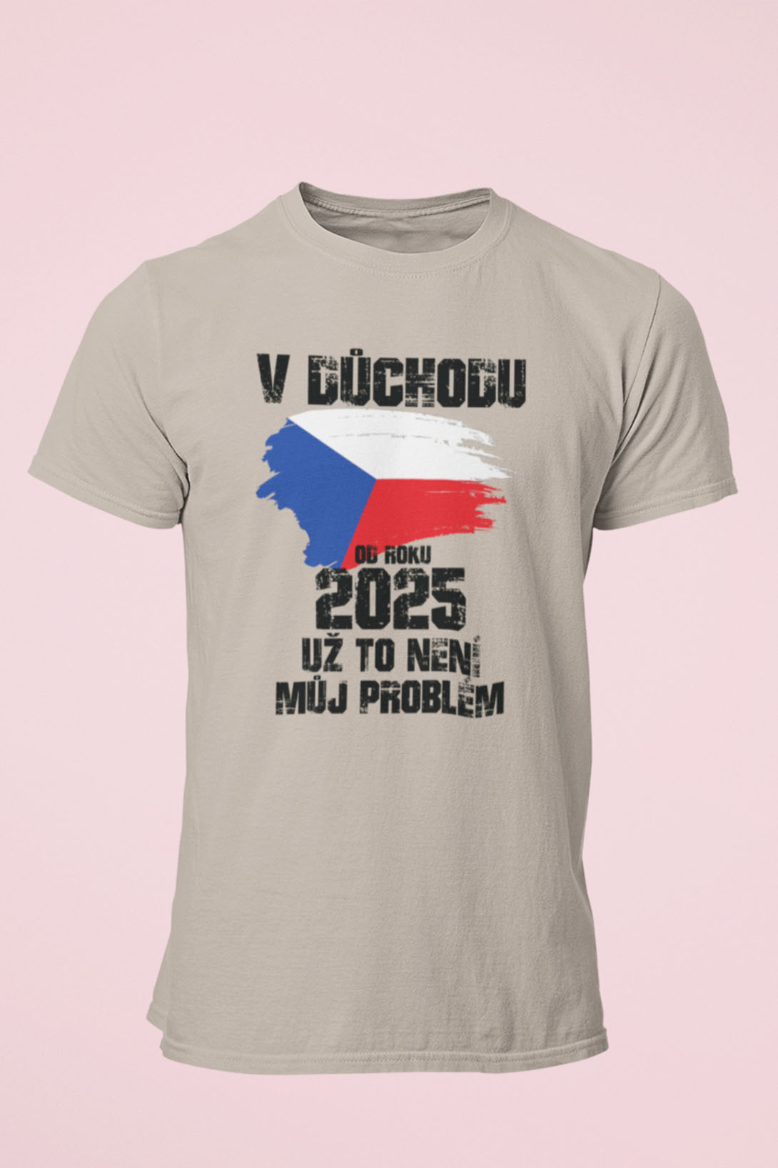 Pánské tričko Už to není můj problém Barva: Ledově šedá, Velikost: 3XL