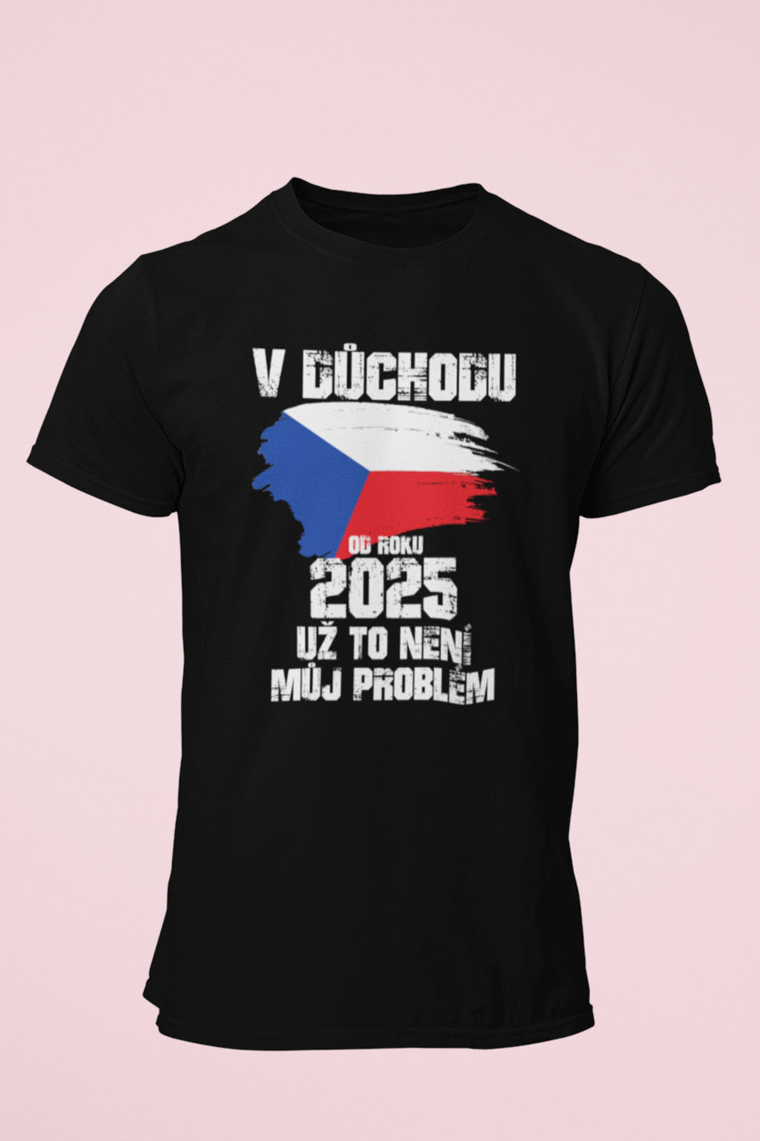 Pánské tričko Už to není můj problém Barva: Černá, Velikost: XS