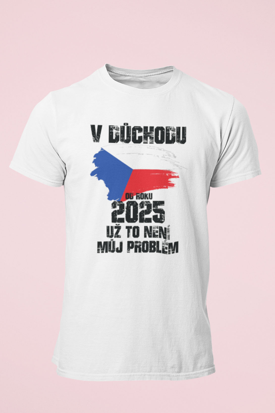 Pánské tričko Už to není můj problém Barva: Bíla, Velikost: S