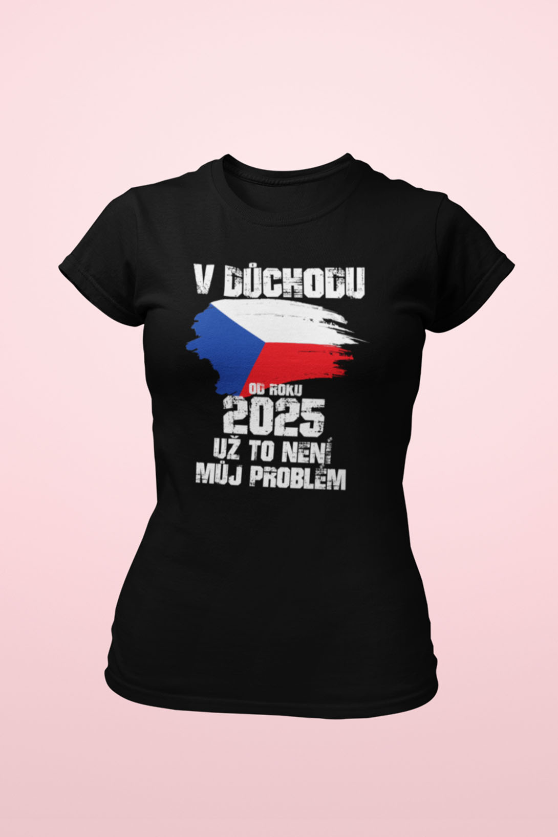 Dámské tričko Už to není můj problém Barva: Černá, Velikost: 2XL