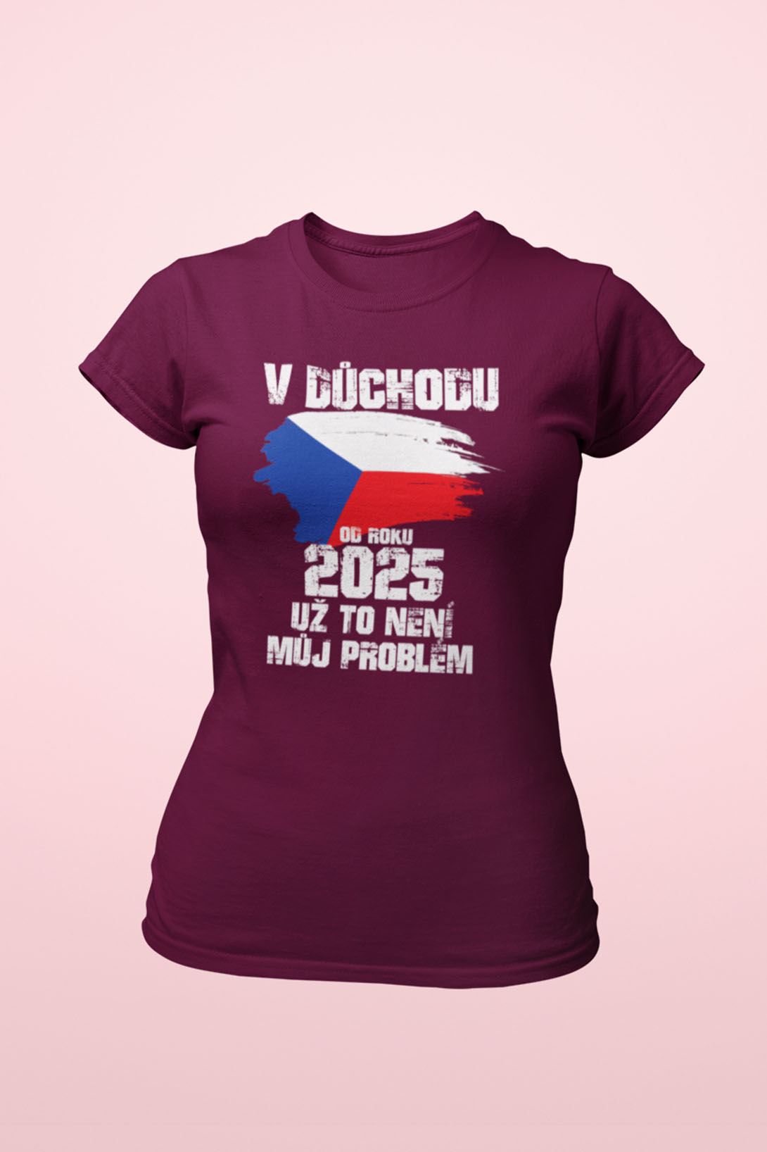 Dámské tričko Už to není můj problém Barva: Fuchsiová, Velikost: S