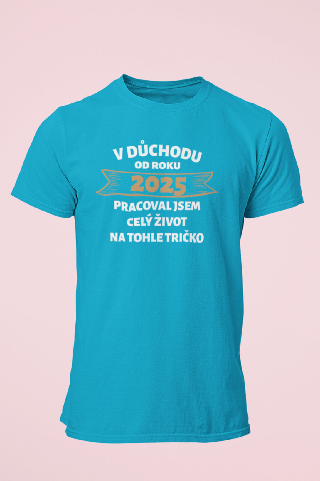 Pánské tričko V důchodu od roku... Barva: Tyrkysová, Velikost: XL