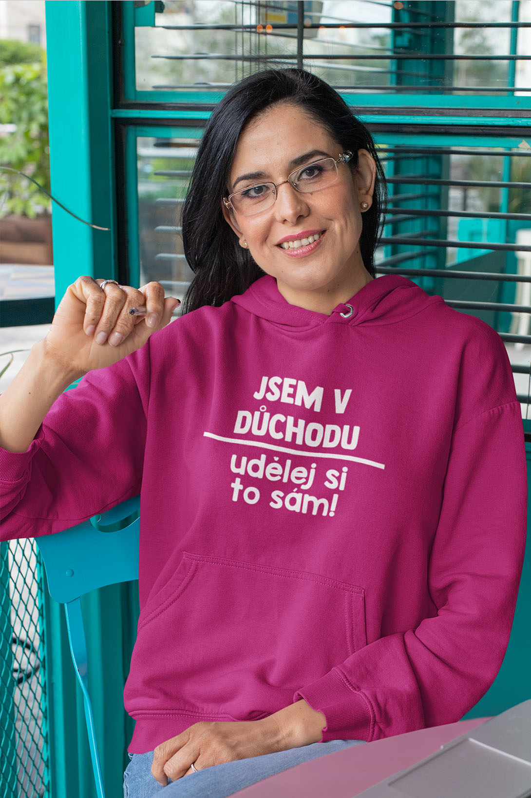 Dámská mikina Udělej si to sám Barva: Purpurová, Velikost: S