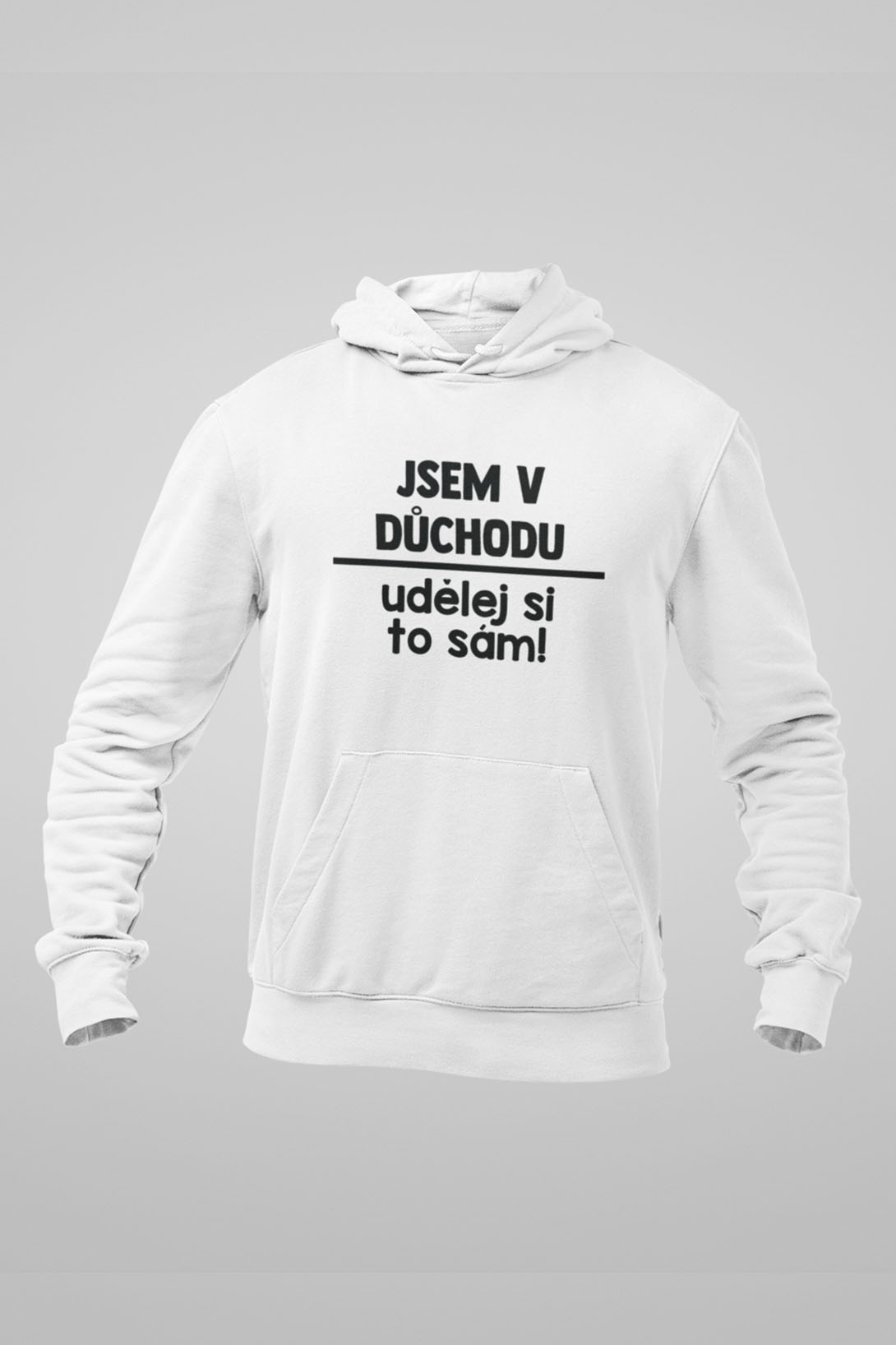 Pánská mikina Udělej si to sám Barva: Bíla, Velikost: XL