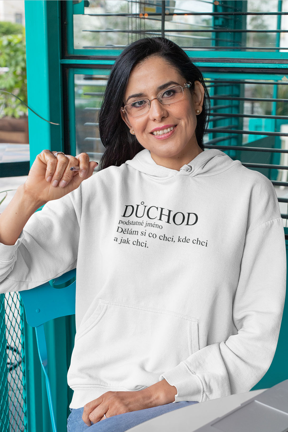Levně Dámská mikina Důchod Barva: Bíla