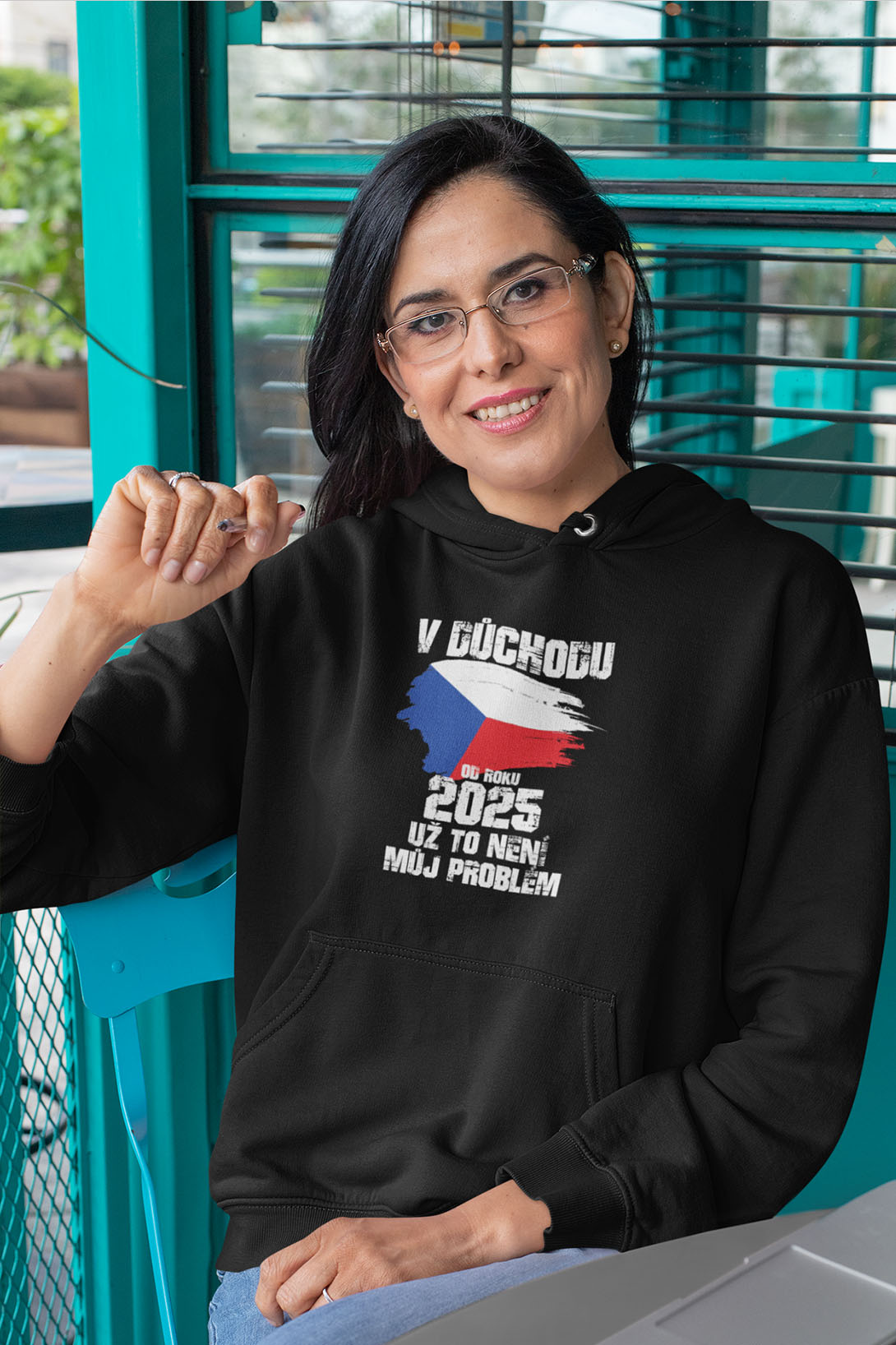 Dámská mikina Už to není můj problém Barva: Černá, Velikost: 2XL