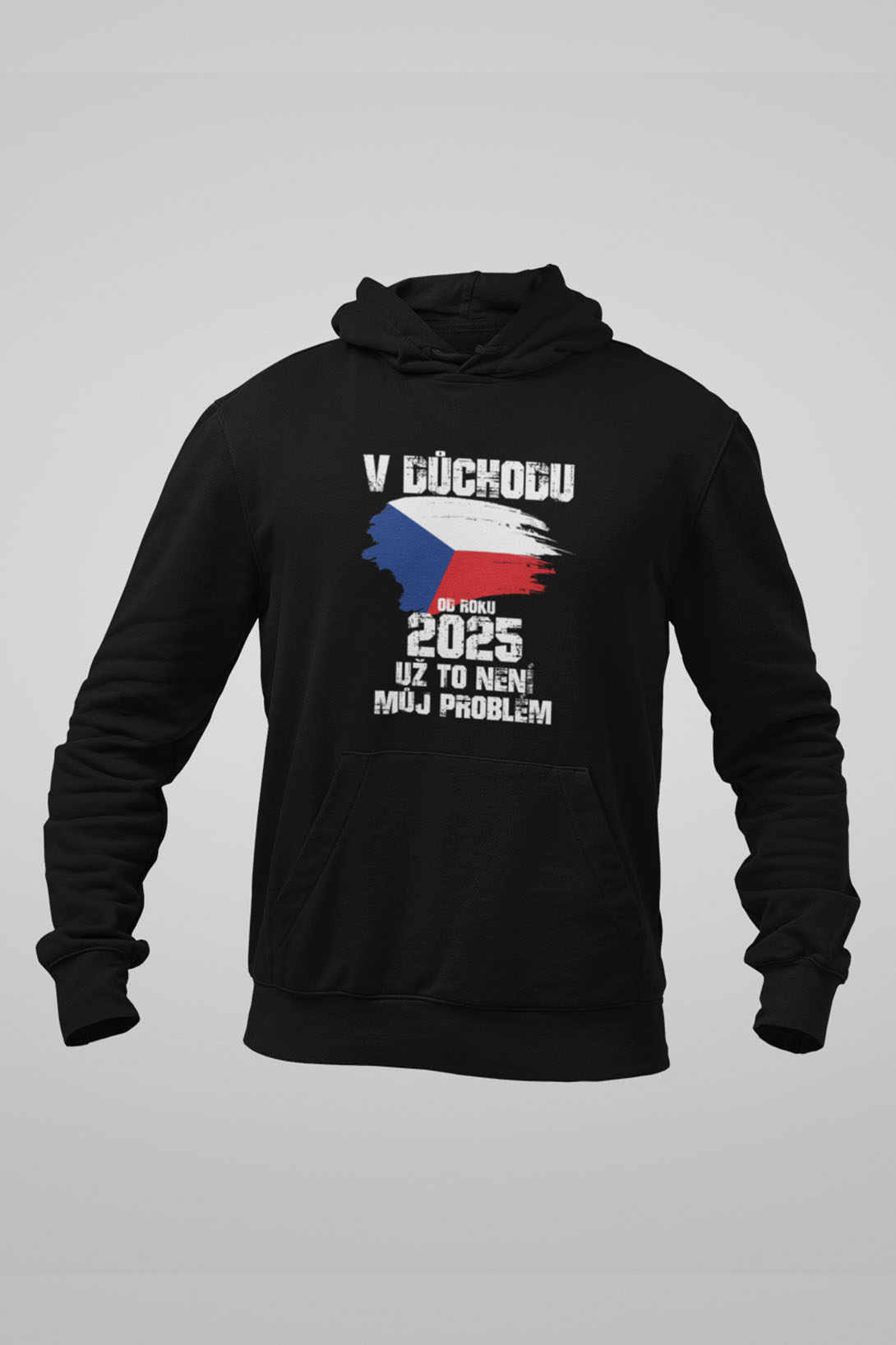 Pánská mikina Už to není můj problém Barva: Černá, Velikost: L