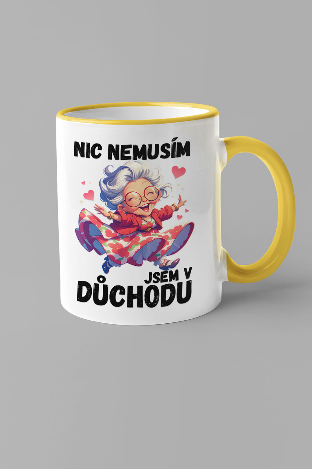 Dámský hrnek Jsem v důchodu