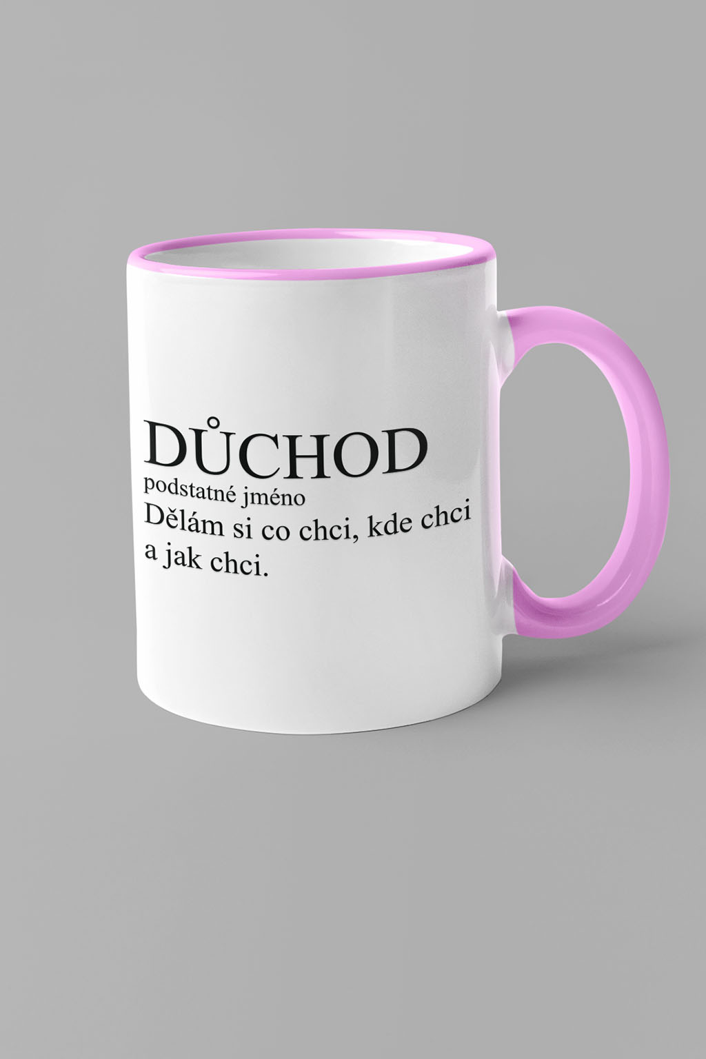 Hrnek Důchod Barva: Ružová