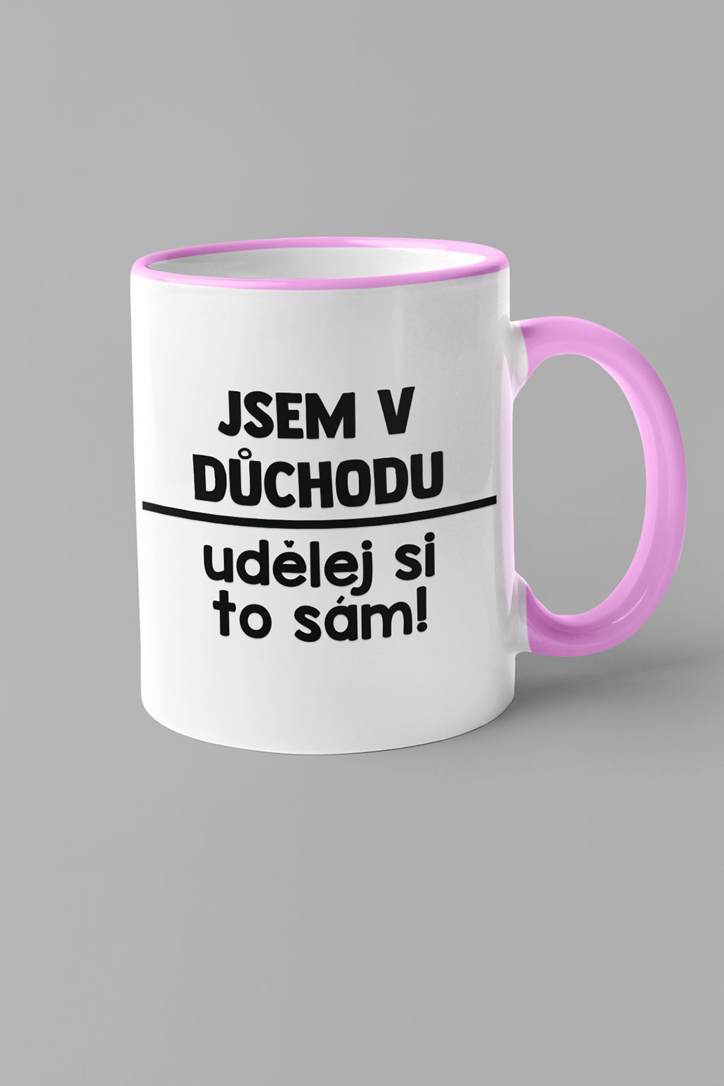 Levně Hrnek Udělej si to sám Barva: Ružová