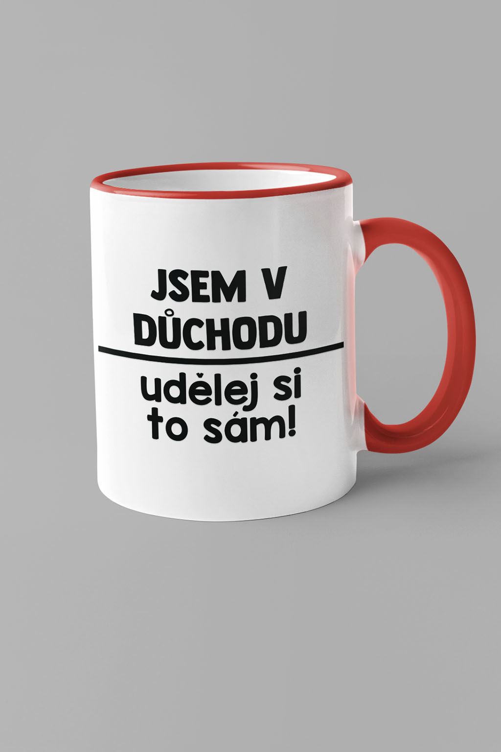 Hrnek Udělej si to sám Barva: Červená