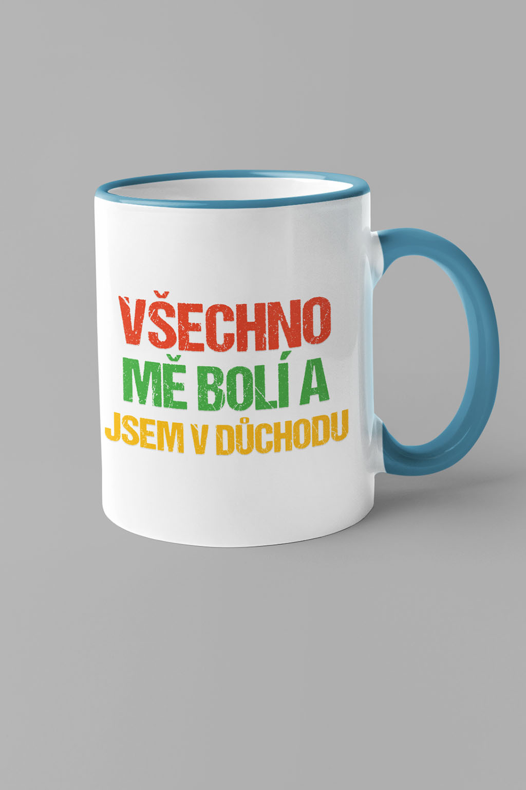 Hrnek Všechno mě bolí Barva: Modrá
