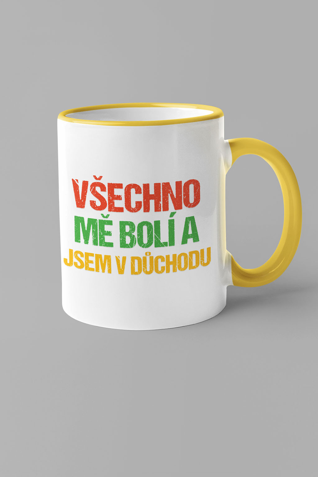 Hrnek Všechno mě bolí Barva: Žlutá
