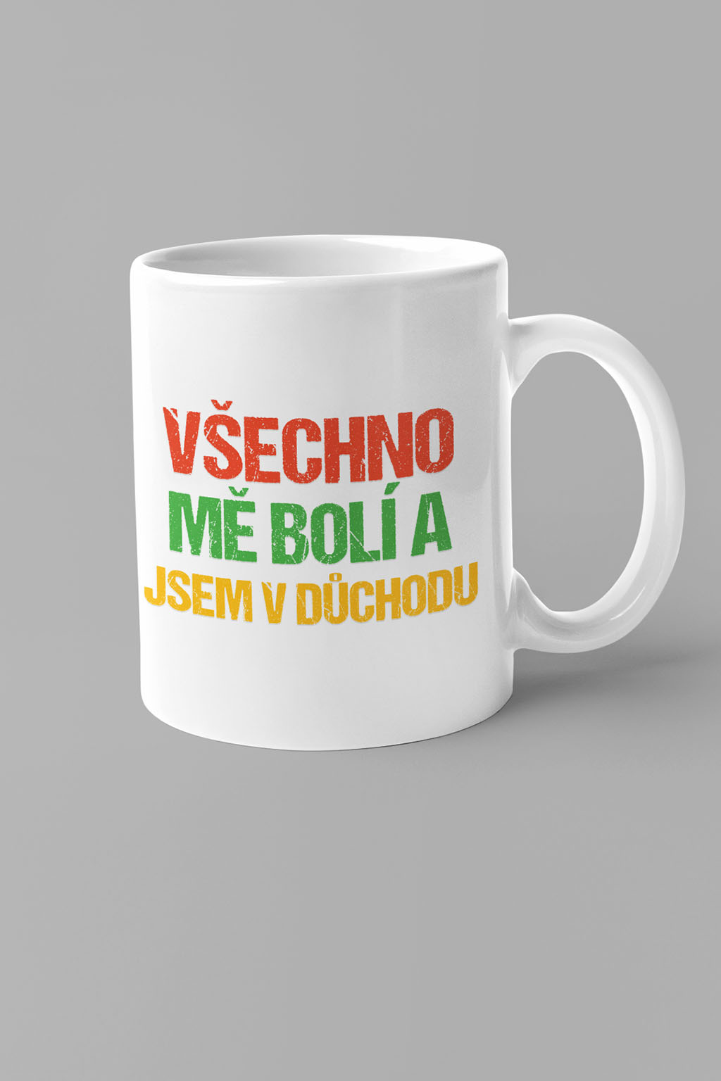 Hrnek Všechno mě bolí Barva: Bíla