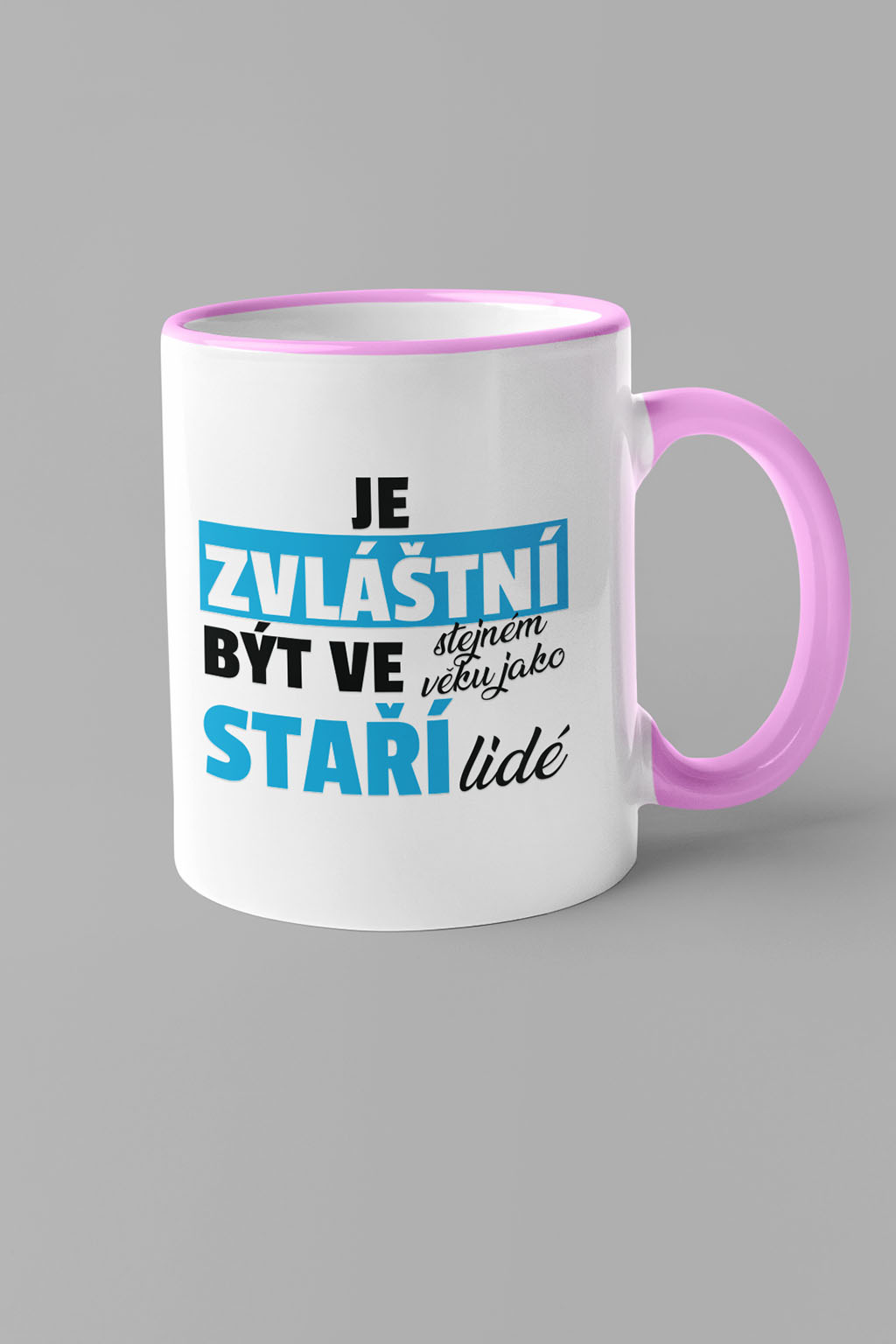 Hrnek Staří lidé Barva: Ružová