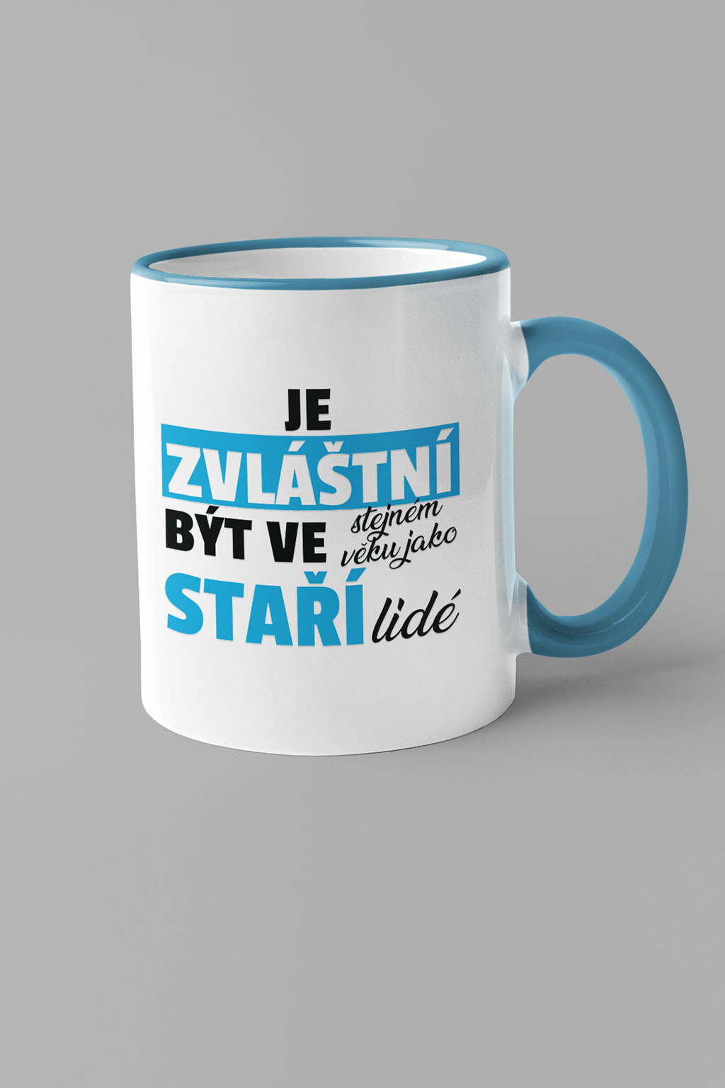 Hrnek Staří lidé Barva: Modrá