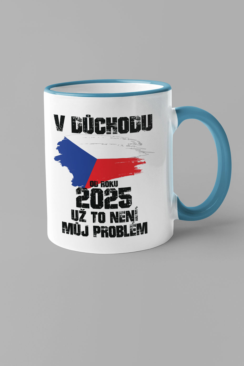 Hrnek Už to není můj problém Barva: Modrá