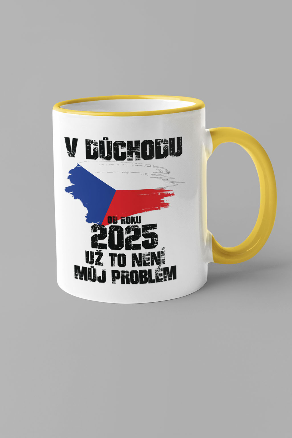 Hrnek Už to není můj problém Barva: Žlutá
