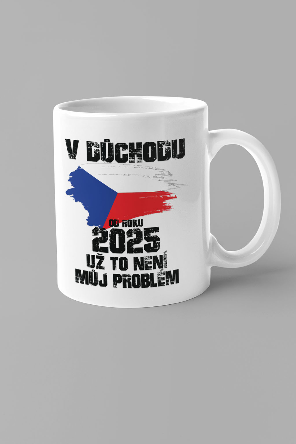Hrnek Už to není můj problém Barva: Bíla