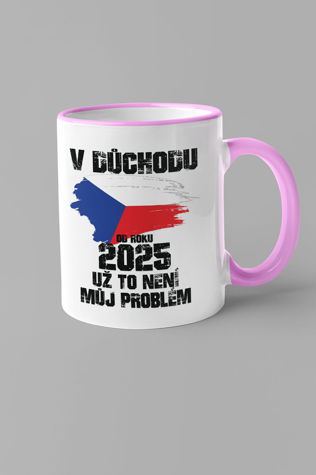 Hrnek Už to není můj problém Barva: Ružová