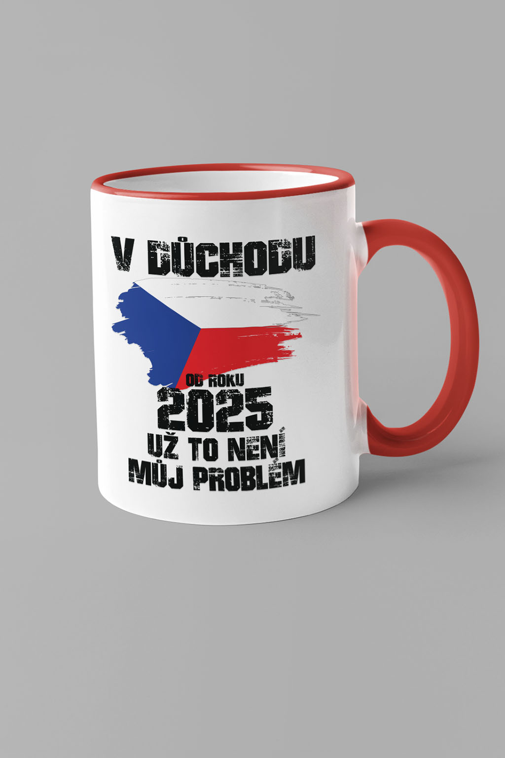 Hrnek Už to není můj problém Barva: Červená