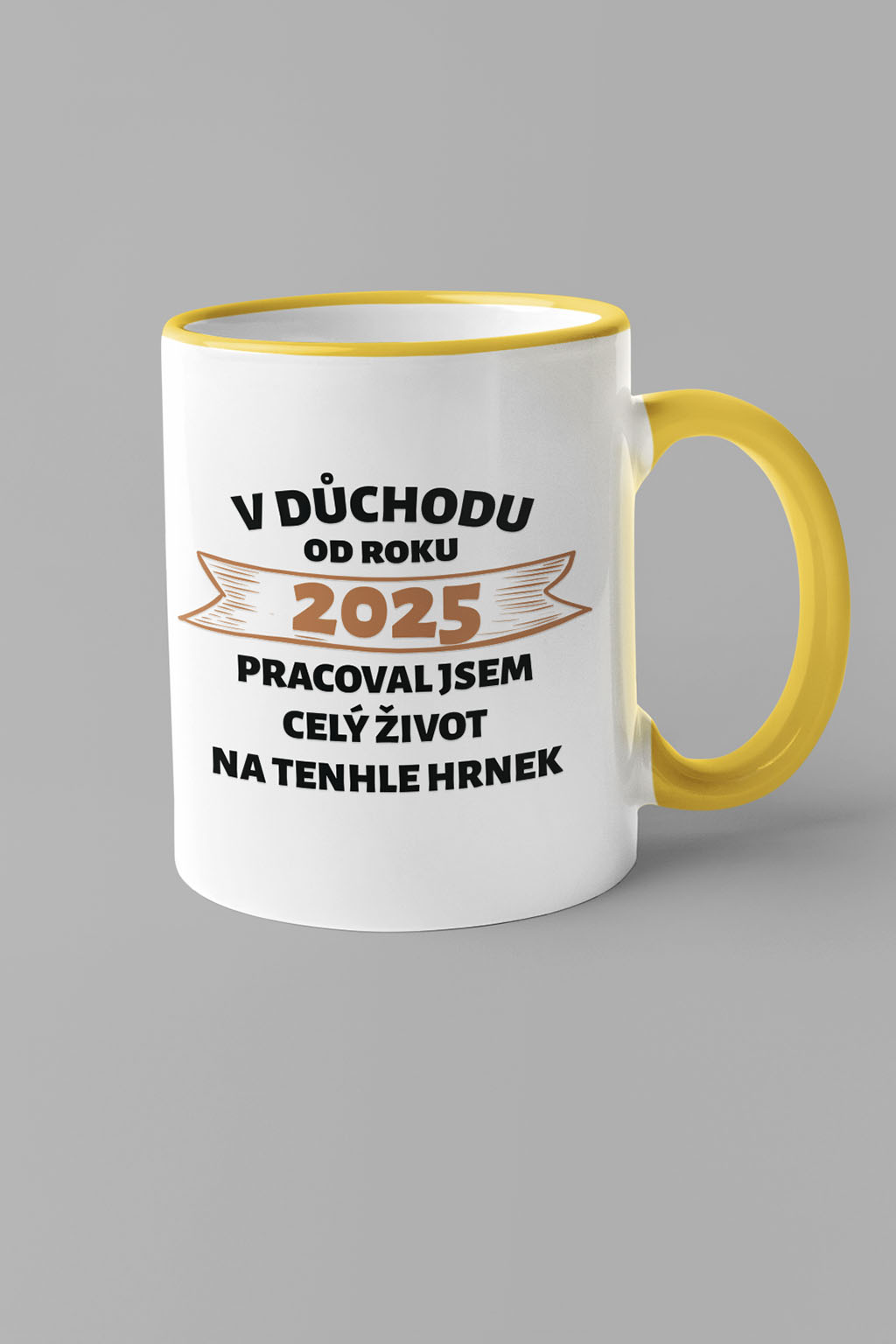 Pánský hrnek V důchodu od roku...