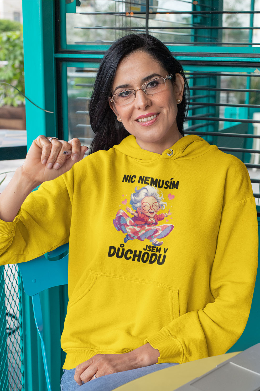 Dámská mikina Jsem v důchodu
