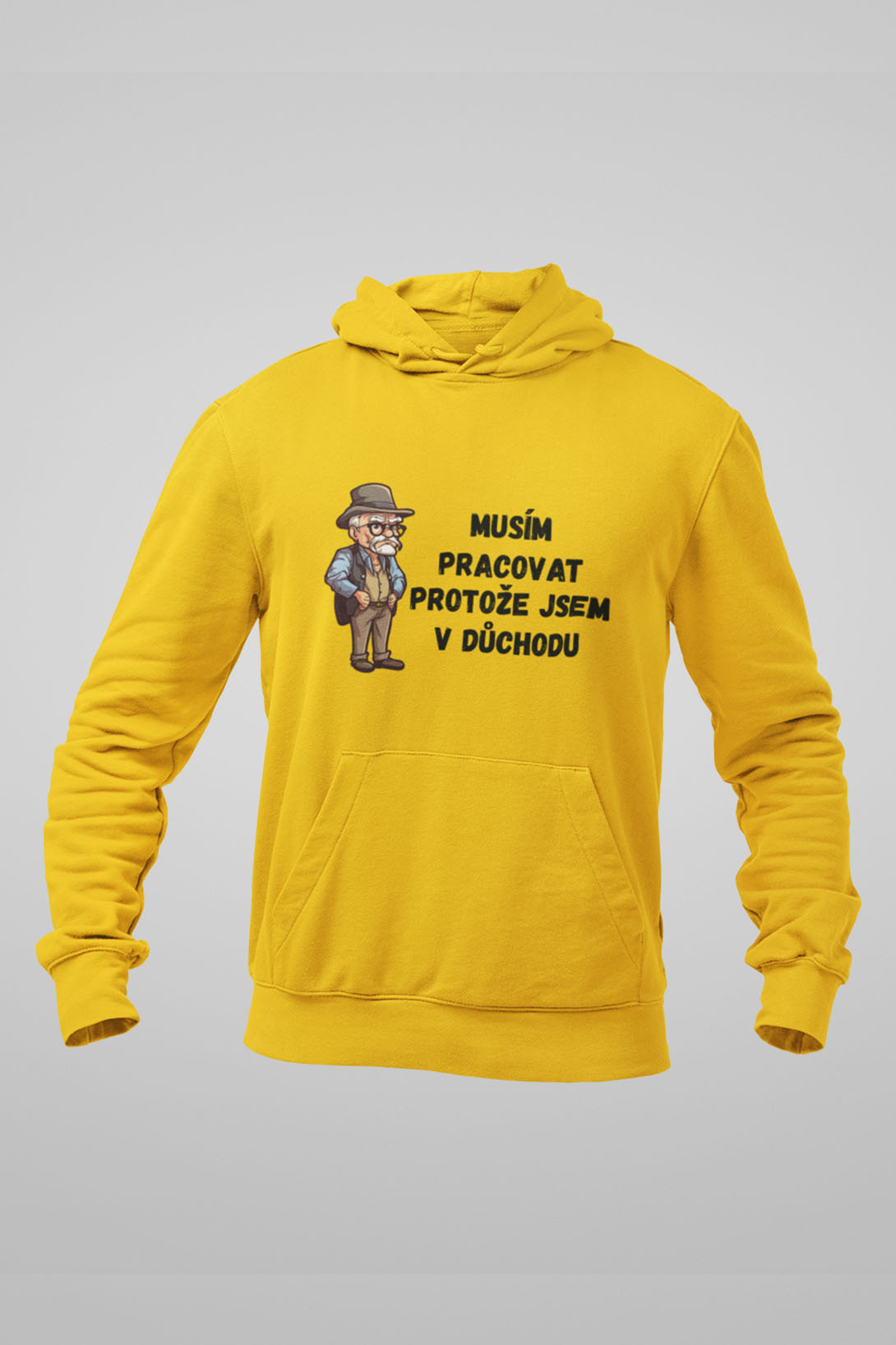 Pánská mikina Protože jsem v důchodu